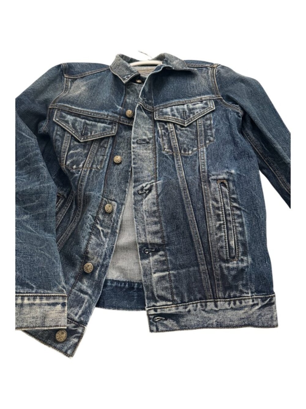 NWOT R13 Camden Blue Japanese Denim Trucker Jacket – Made in Italy – Size Large